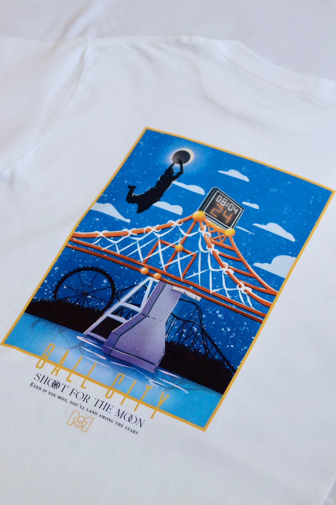 BALL CITY. T-shirt unisex blanc