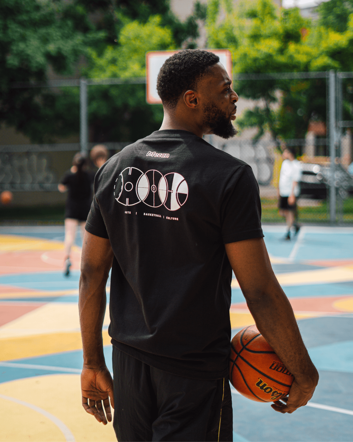 Hip Hop Hoops . T-shirt unisex noir